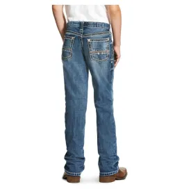 10021160 Ariat Boys B4 Relaxed Coltrane Boot Cut Jean - Durango