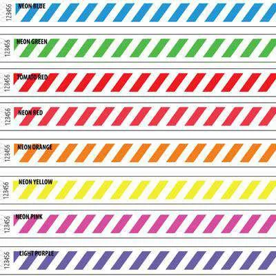 3/4" Tyvek Wristband Design Stripes