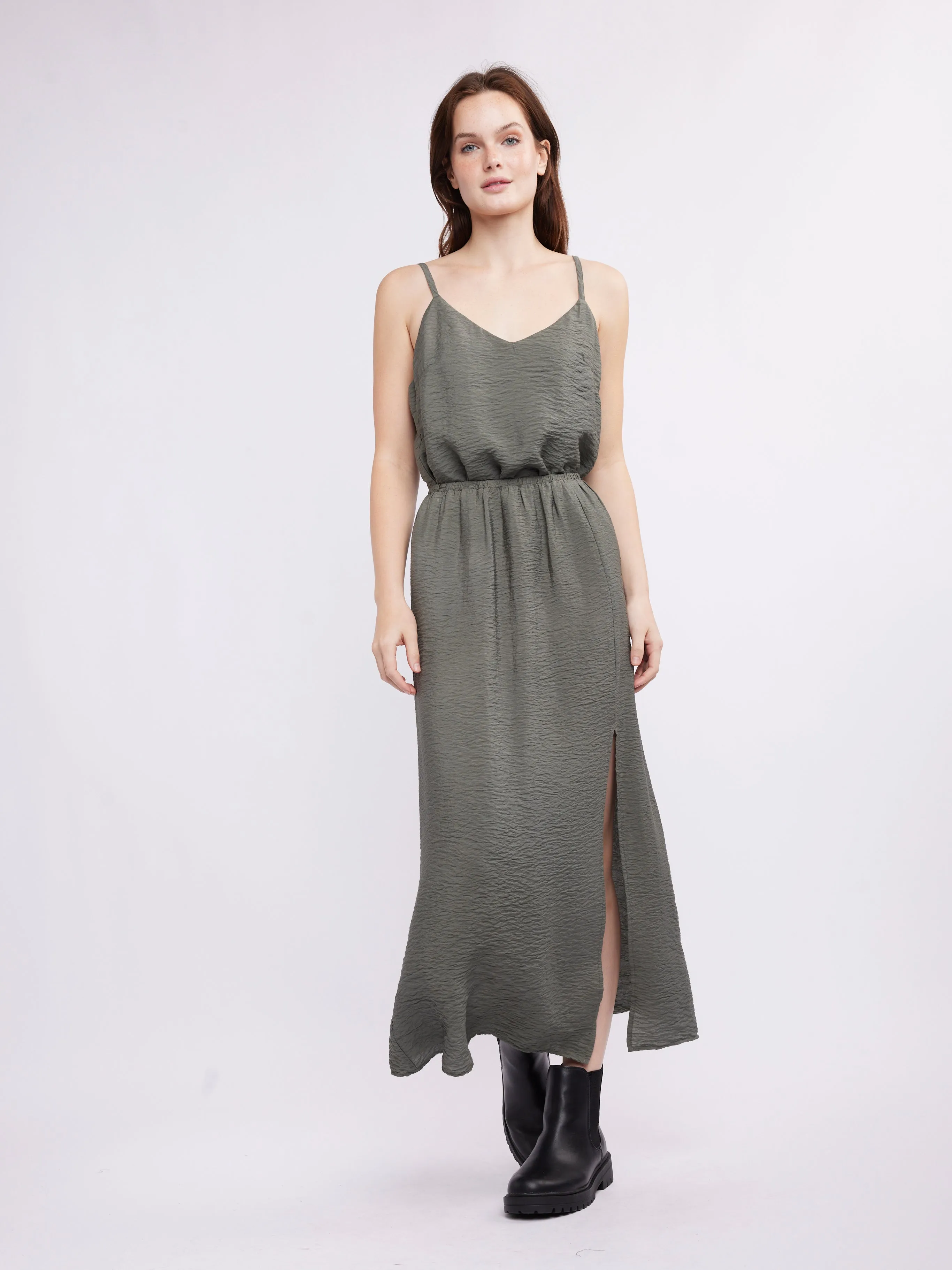 Amaya Slit Midi Skirt