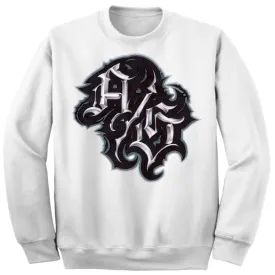 Art Society SIERRA SCRIPT CREW SWEATER WHITE