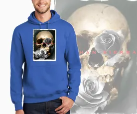 Art Society SIERRA SKULL ROSE HOODIE BLUE