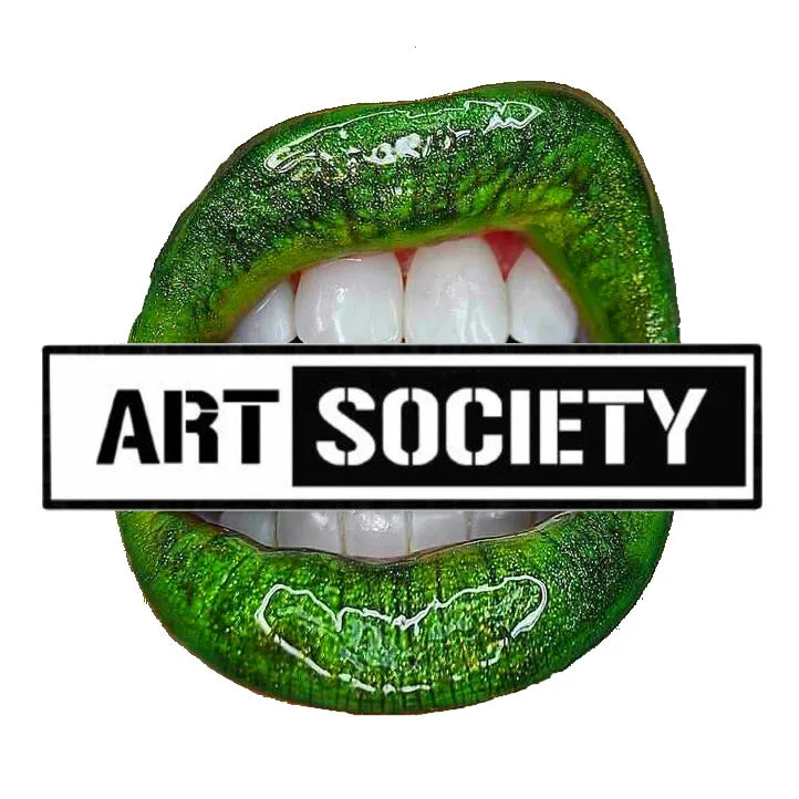 Art Society x Retro Kings GREEN LIPS CREW SWEATER WHITE