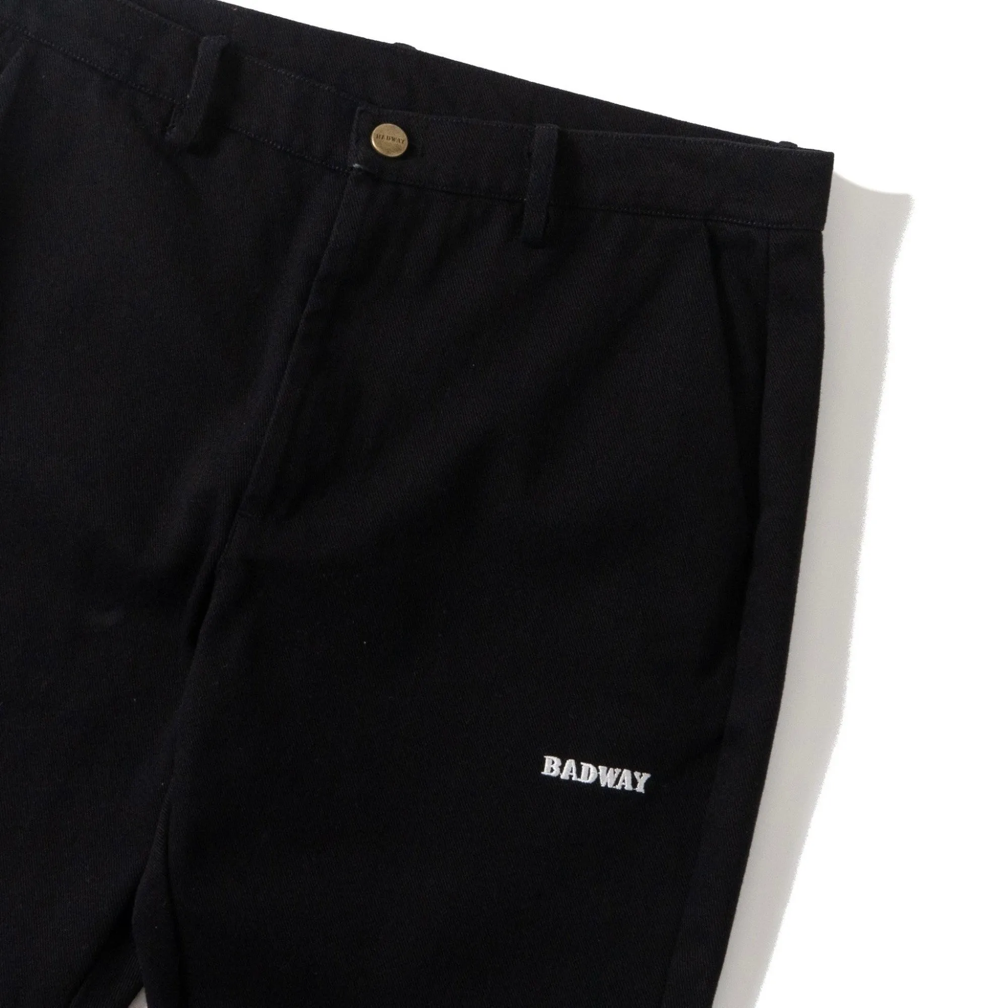 BADWAY Slim Denim Slacks