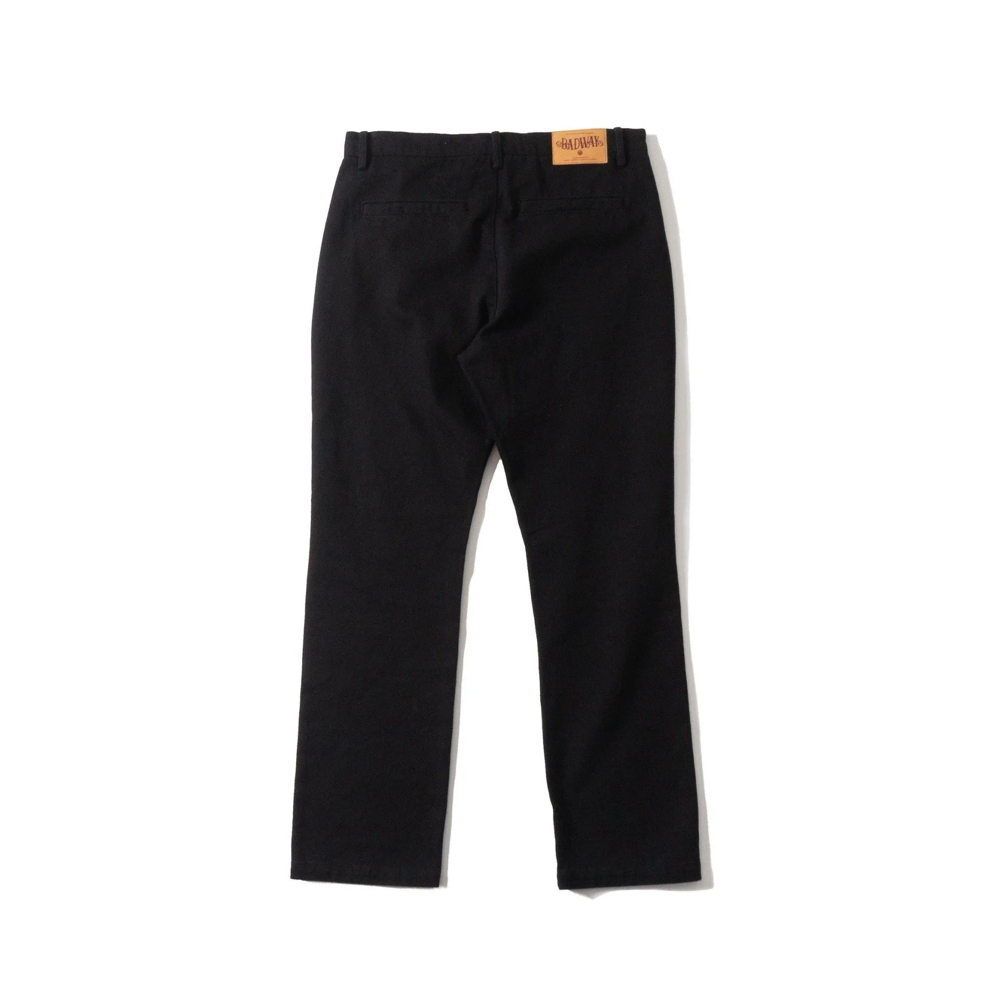 BADWAY Slim Denim Slacks