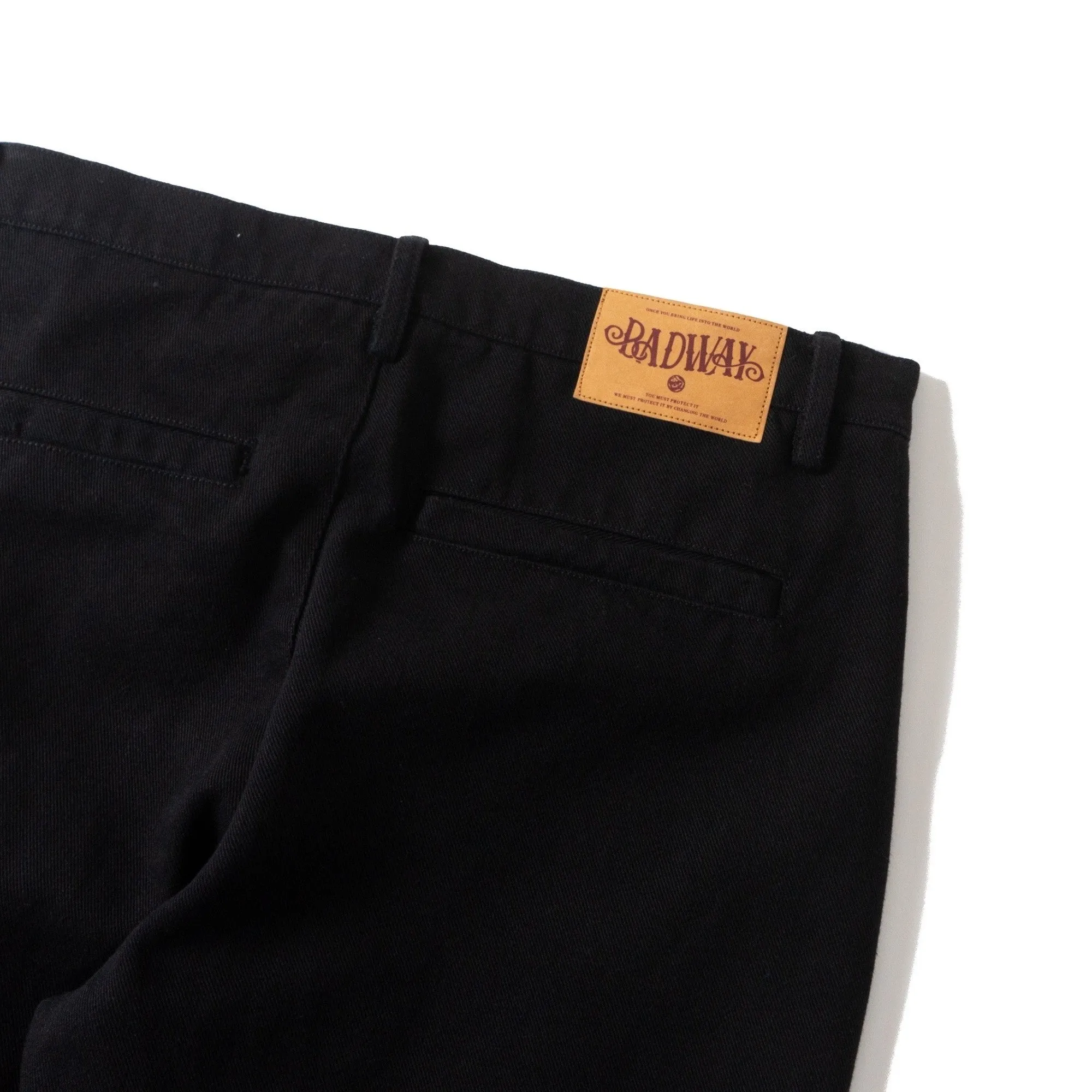 BADWAY Slim Denim Slacks