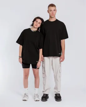 Black Basic Oversized Tee