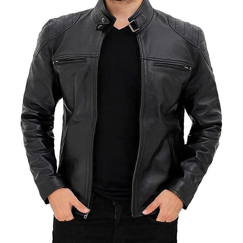 Black Stylish Original Leather Jacket for Men