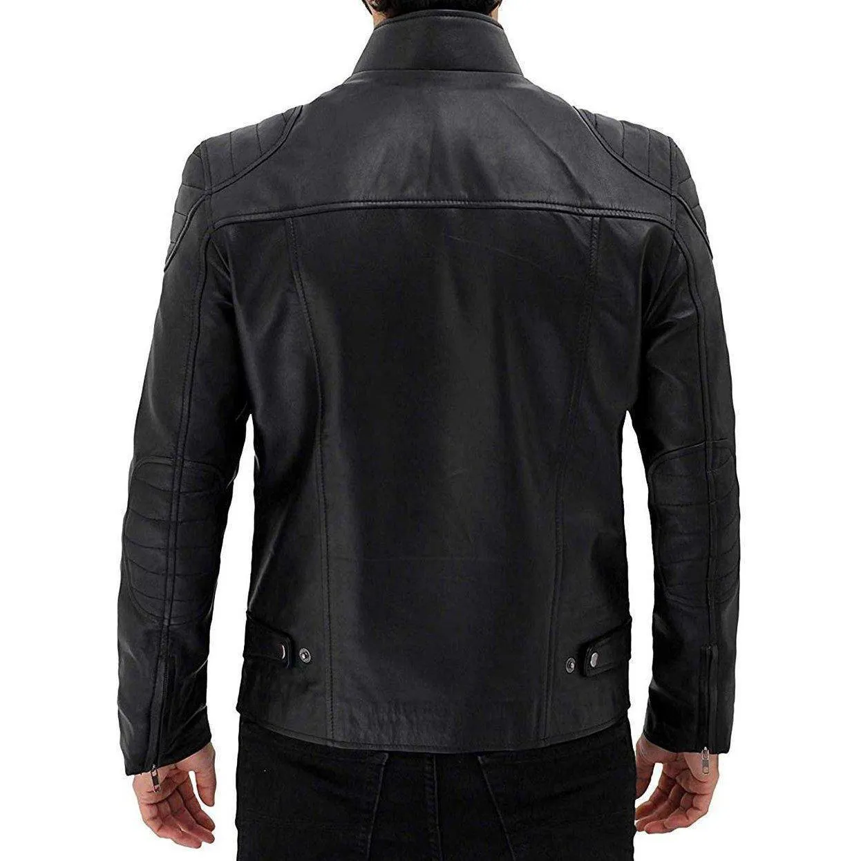 Black Stylish Original Leather Jacket for Men