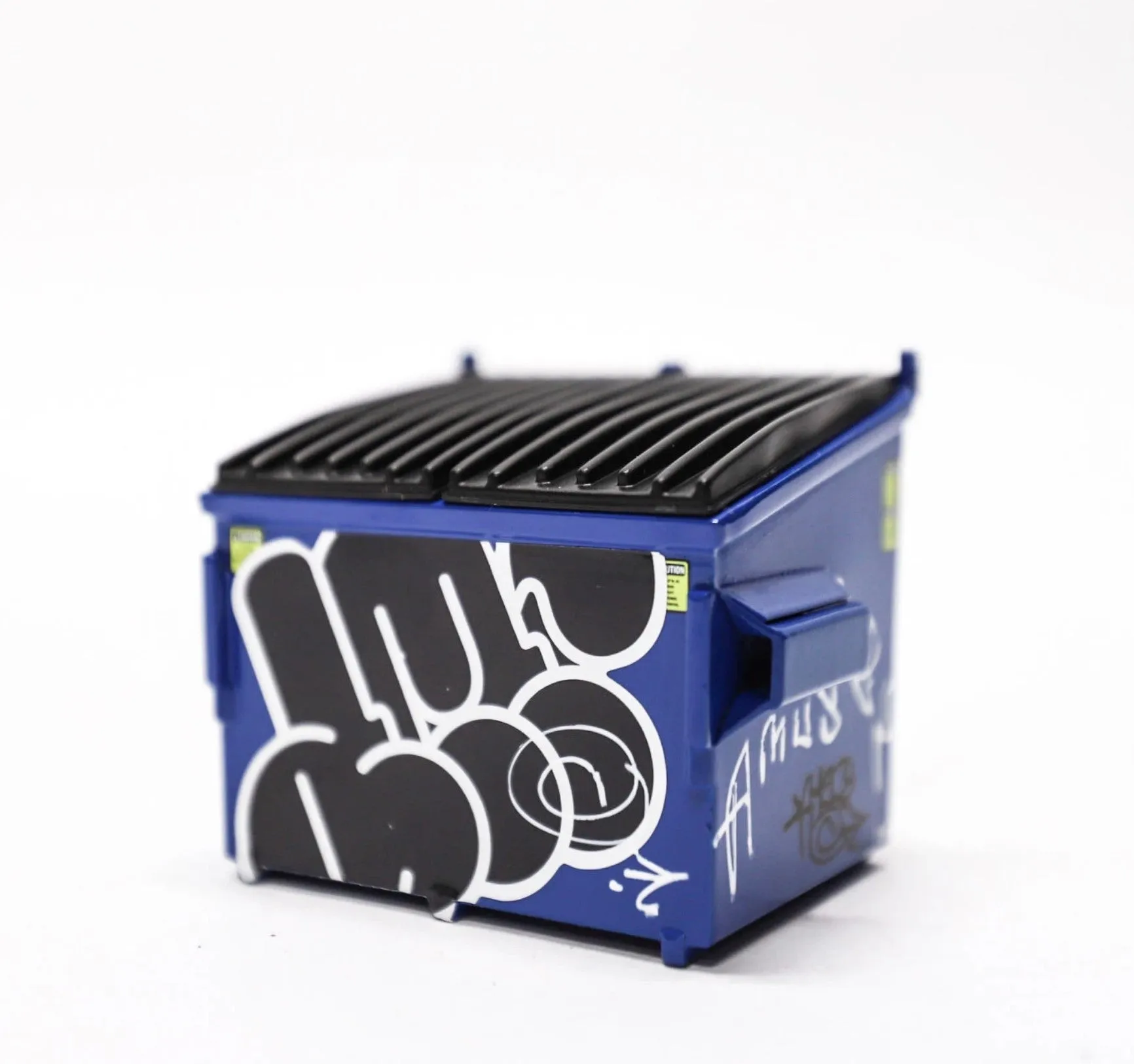 Blue Dumpster HPM Metal Sculpture Art Toy by Amuse126