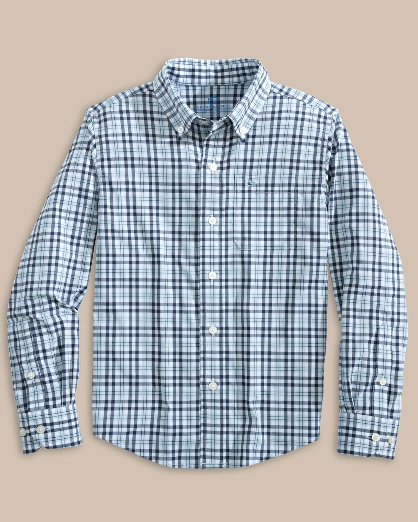 Boys Intercoastal Haywood Plaid Sport Shirt