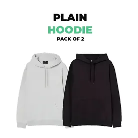 Bundle of 2 Plain Hoodie