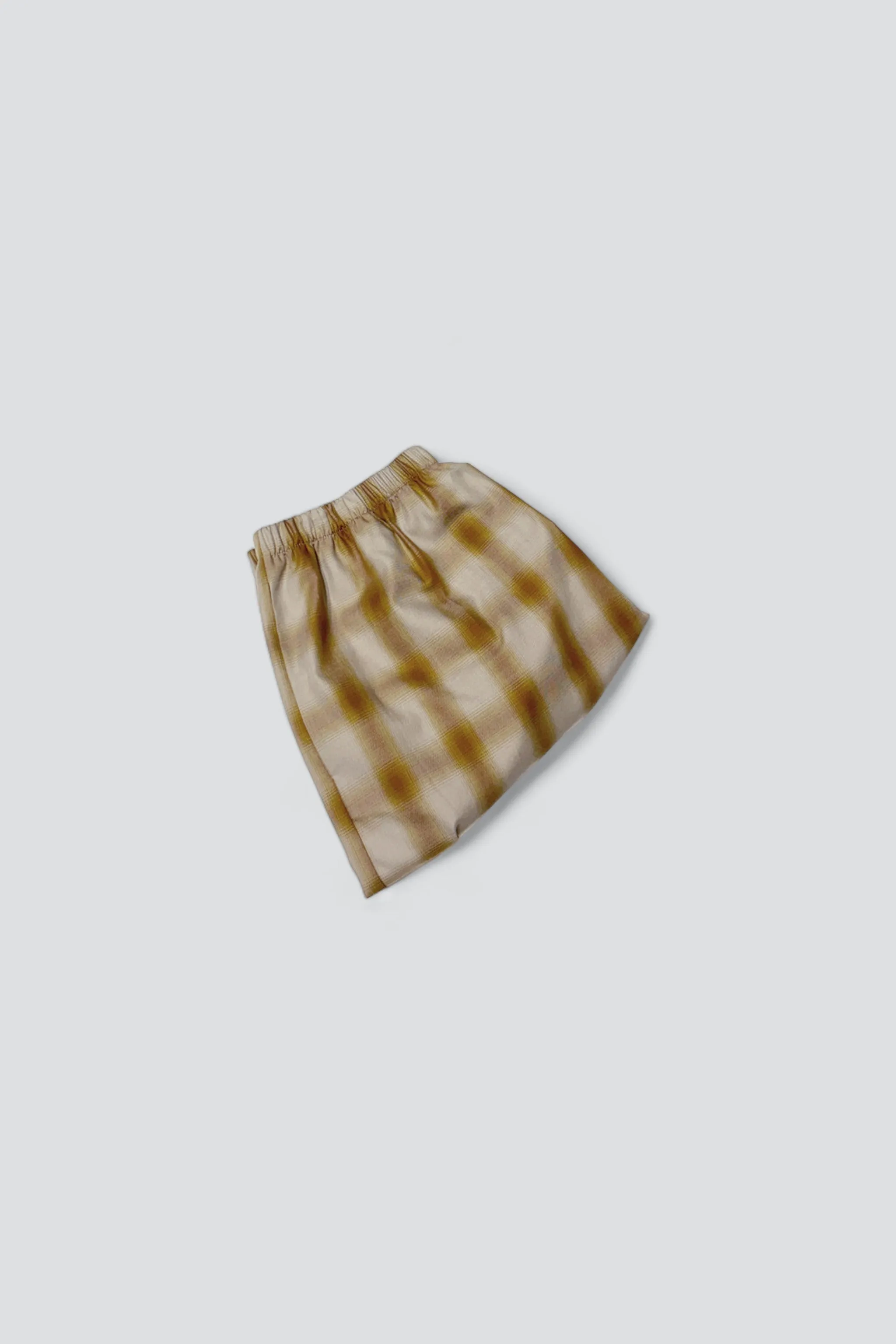 Burnt Orange Plaid Stripe Boxer Short