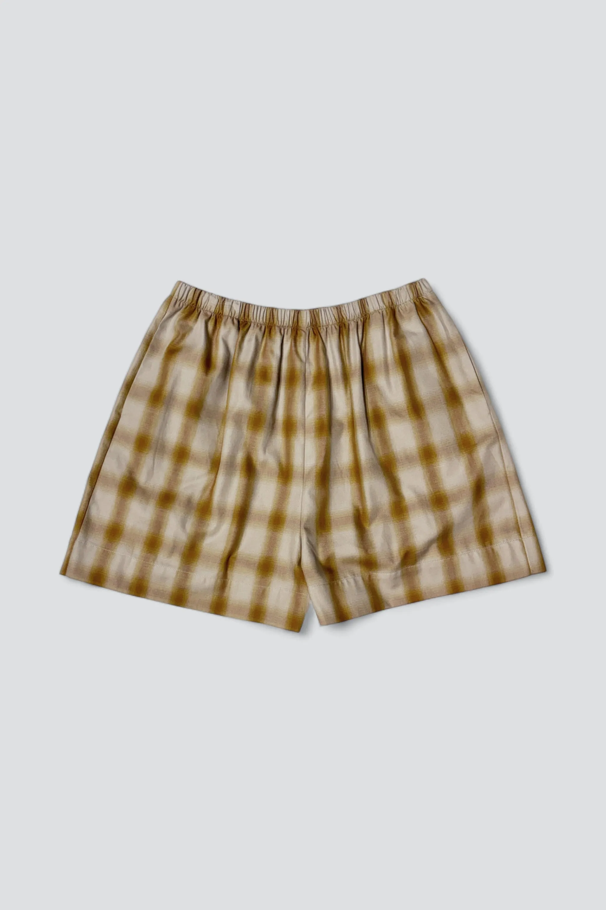 Burnt Orange Plaid Stripe Boxer Short