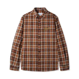 Caterpillar Flannel Shirt, Brown / Orange