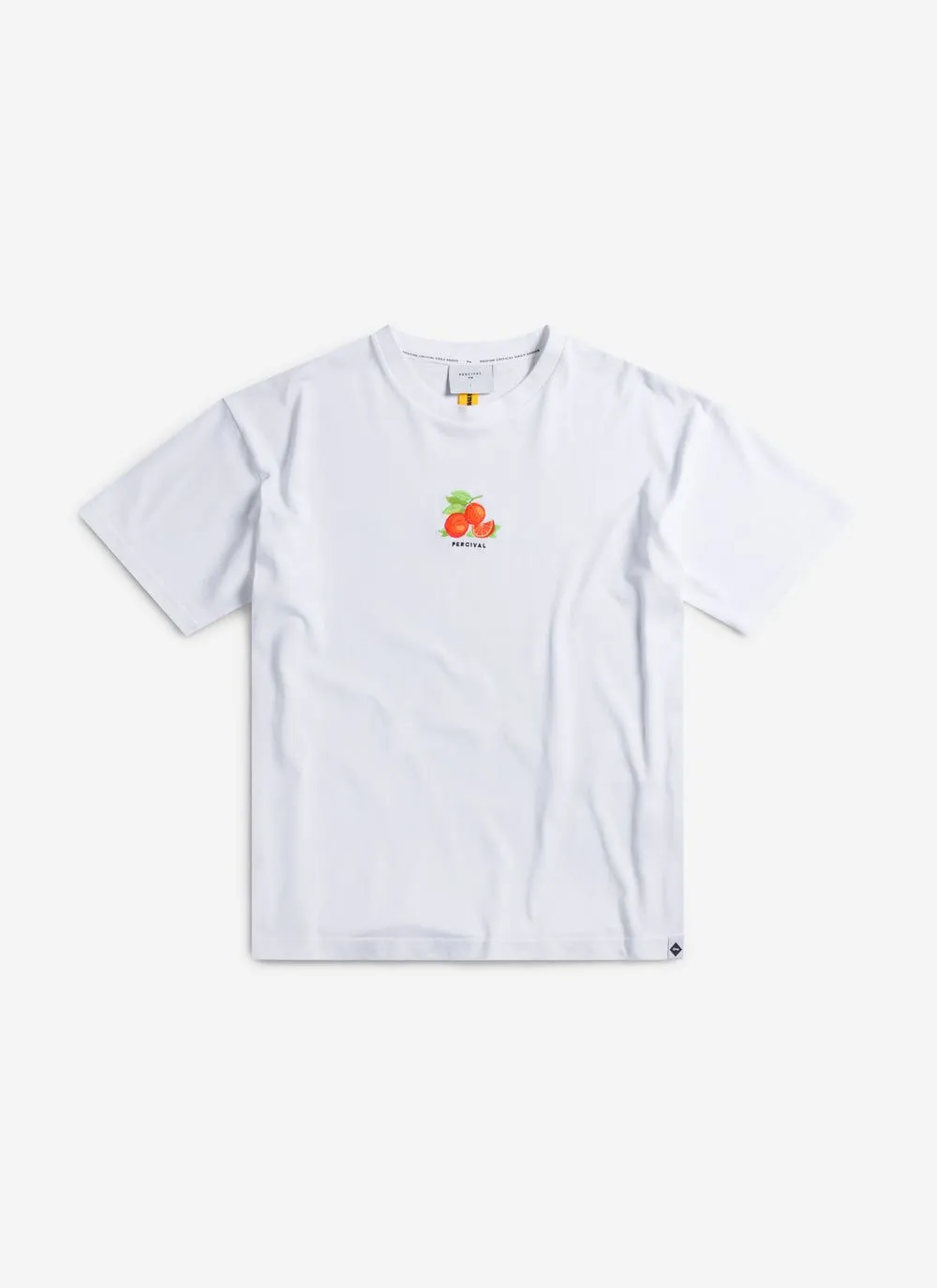 Citrus Oversized T Shirt | Embroidered Organic Cotton | White