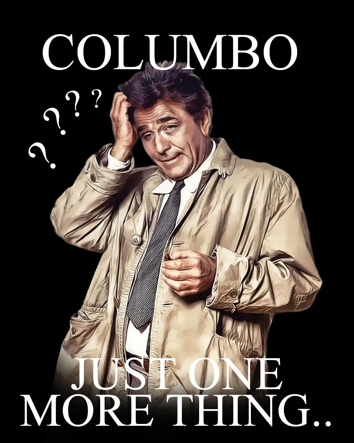 Columbo -  Detective TV Show Poster Art - T-Shirt