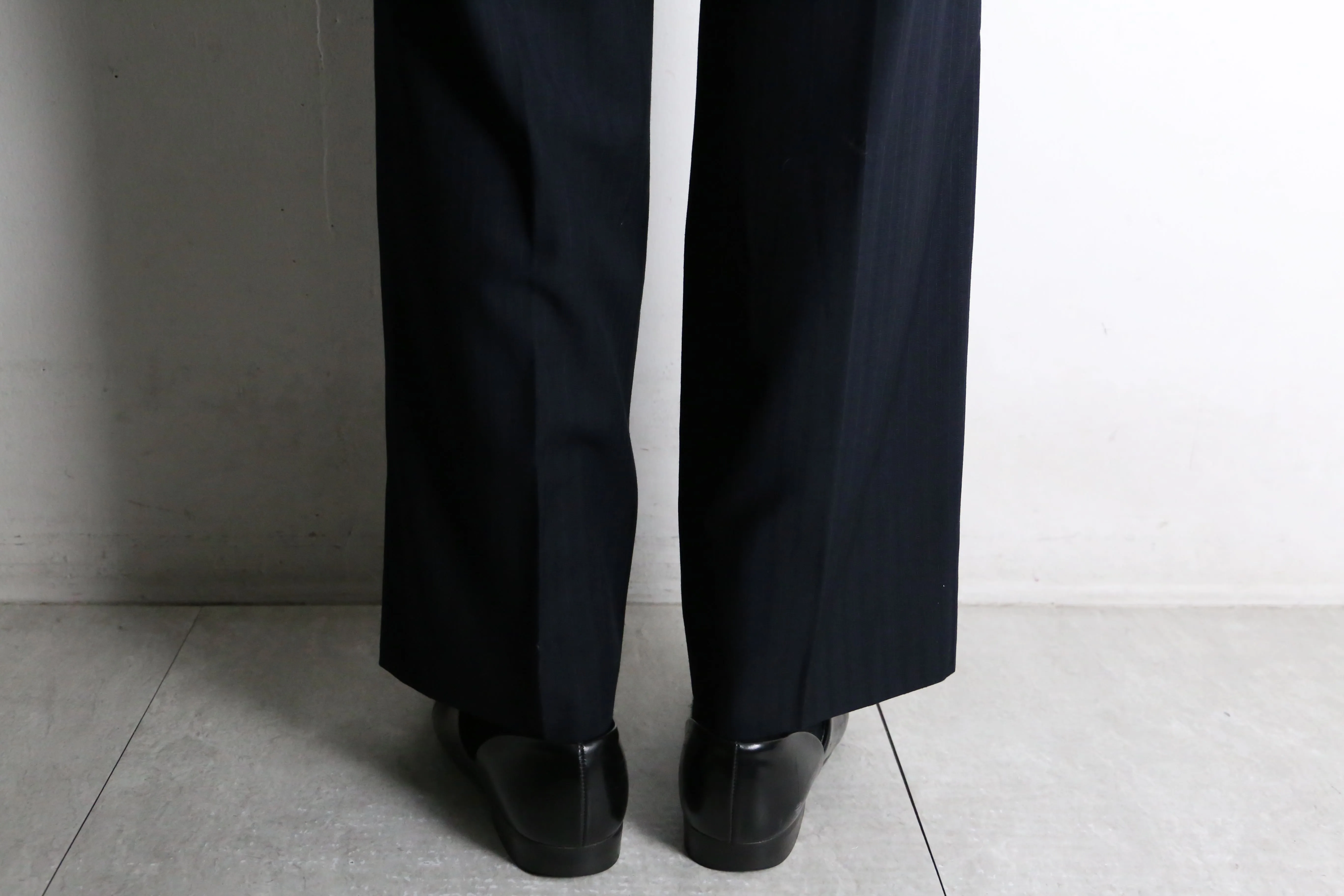 dark navy stripe slacks