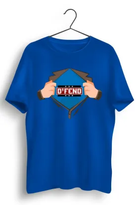 DFend - Tribute To The Superheroes Blue Tshirt