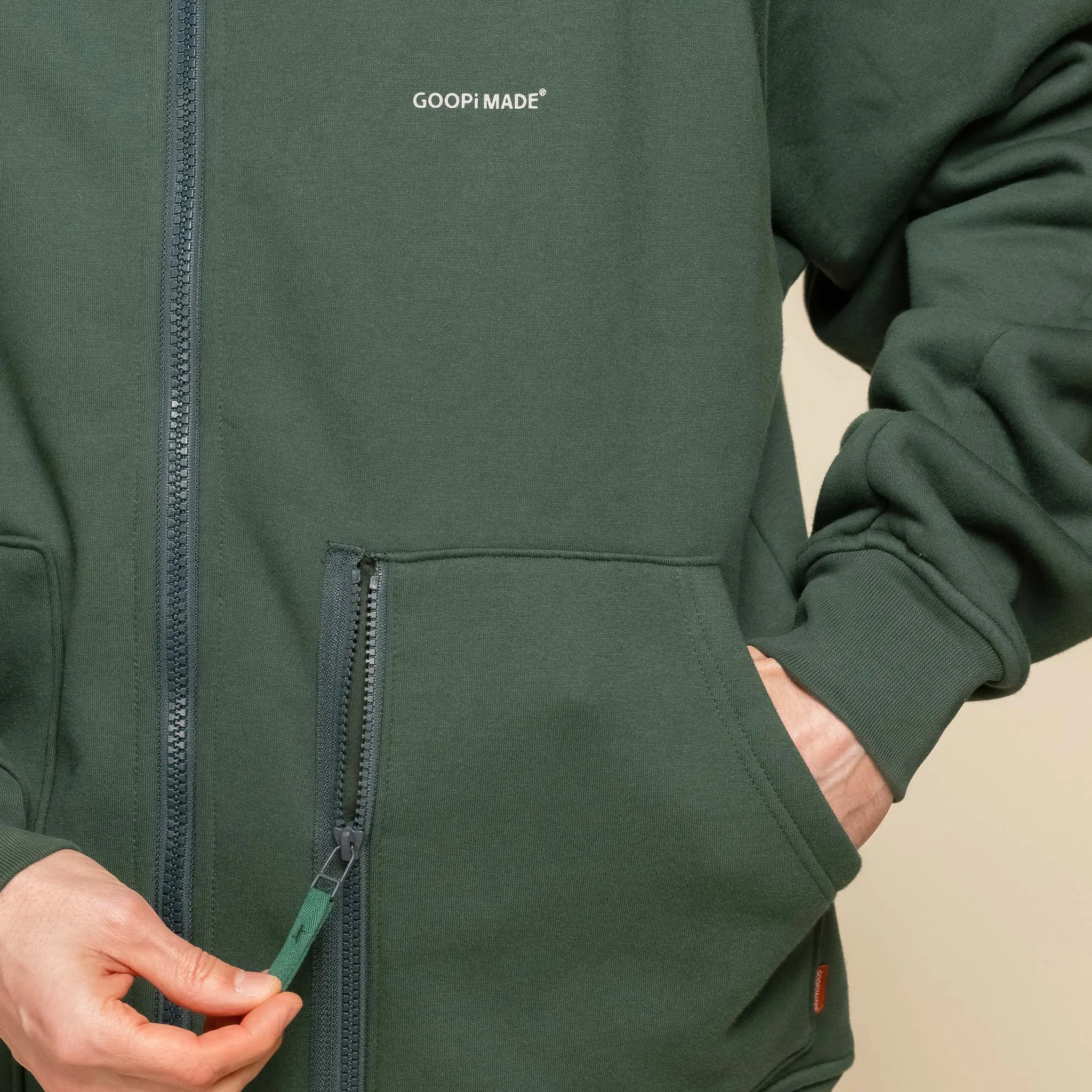 GOOPiMADE x Masterpiece - “MEquip-H3” Mantle Logo Hooded Jacket - Green