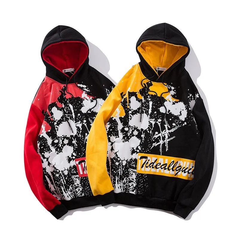 Harajuku Hoodie Sweatshirts Men Women 2019 Letter Graffiti Print Hood