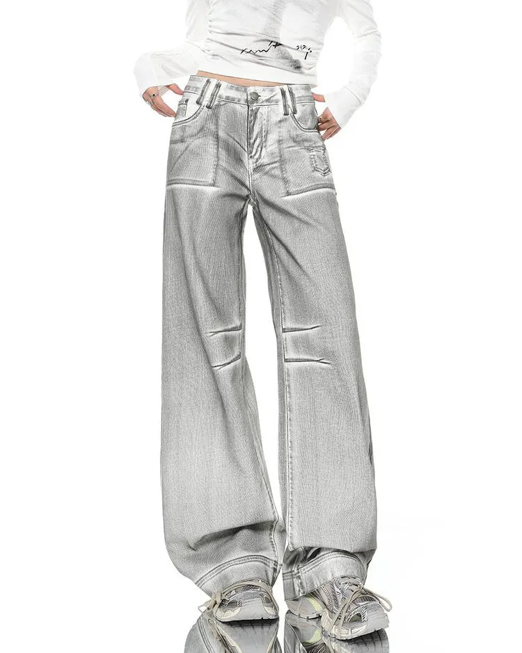 High Fashion Silver Jeans