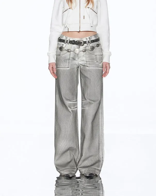 High Fashion Silver Jeans