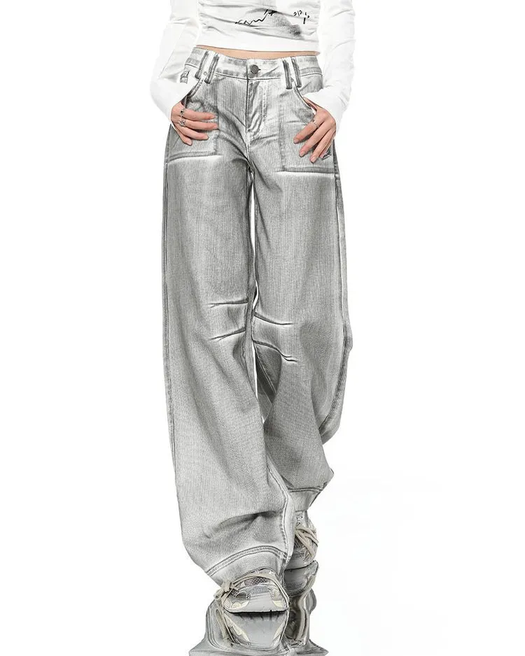 High Fashion Silver Jeans