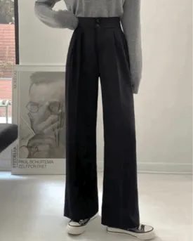 High-Waist Bending Slacks