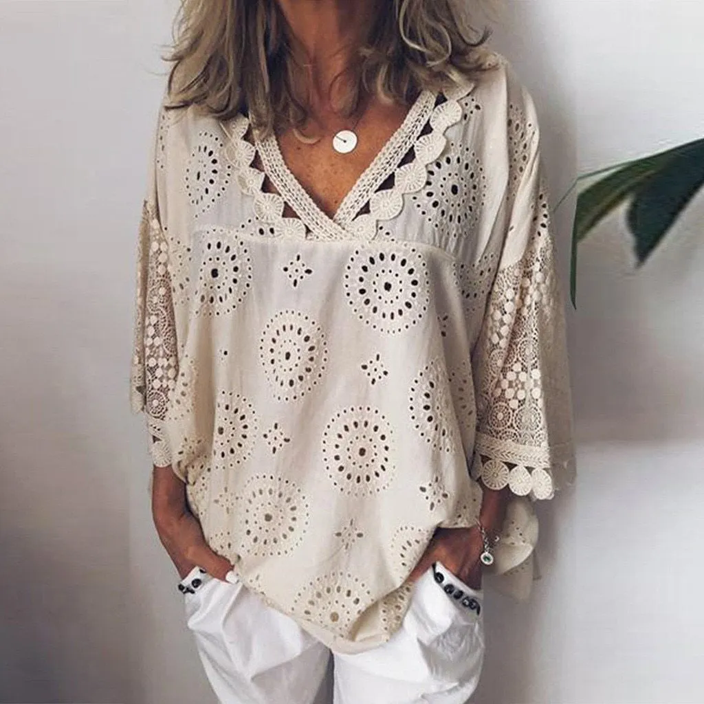 Lace Patchwork Tops