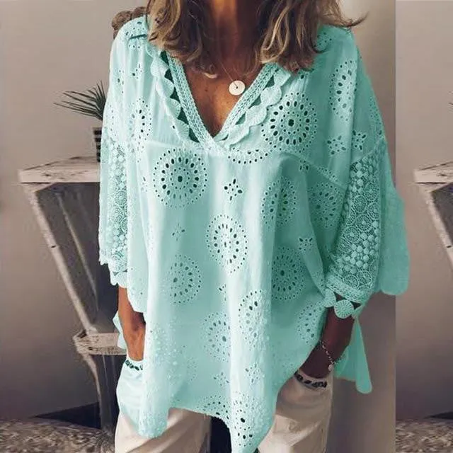 Lace Patchwork Tops