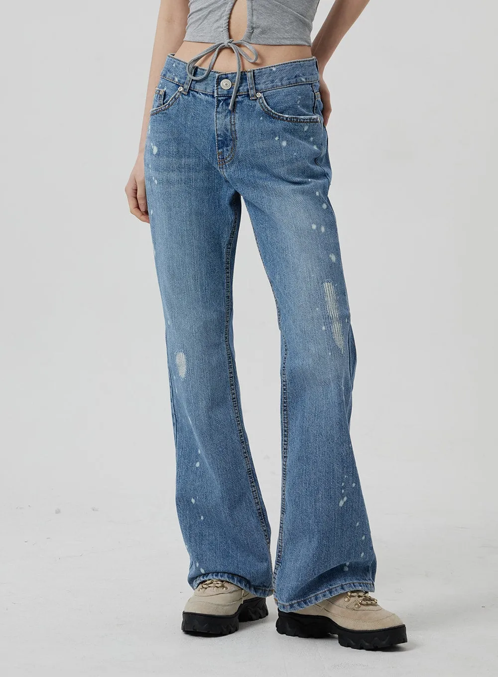 Low Rise Bootcut Jeans CF309