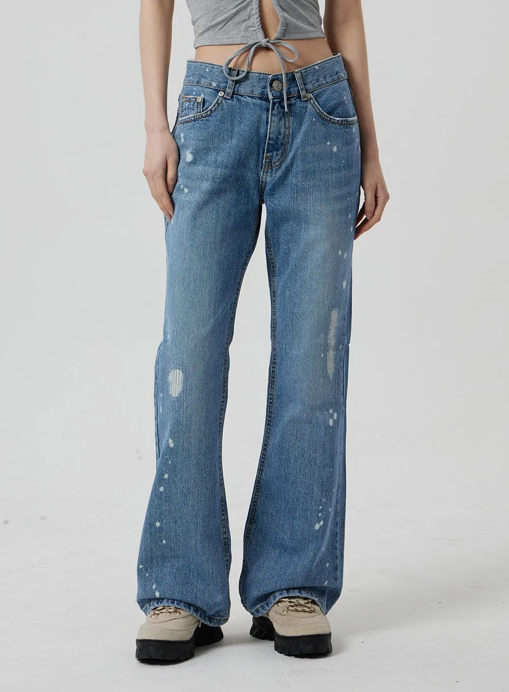 Low Rise Bootcut Jeans CF309