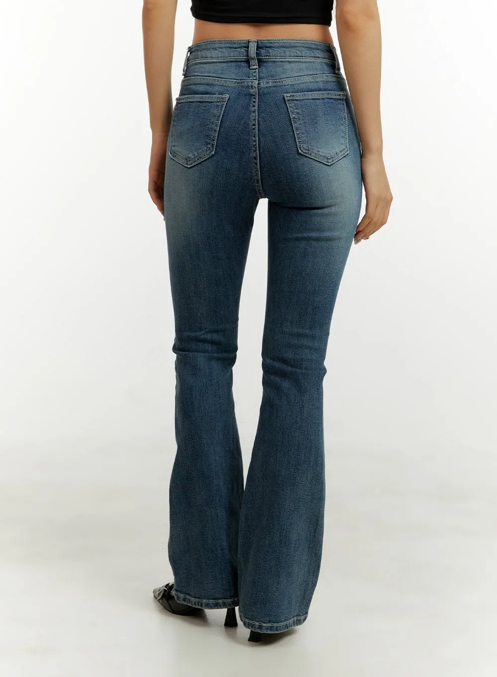 Low Rise Bootcut Jeans CY409