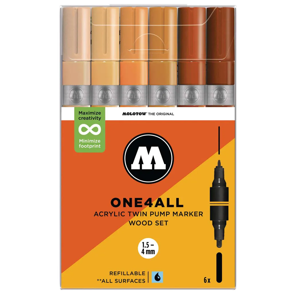 Molotow One4All Acrylic Twin Pump Marker Sets