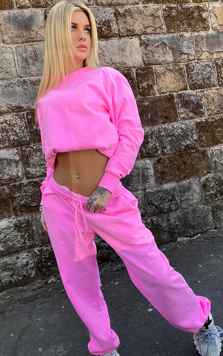 Neon Cotton Jogger Bottoms