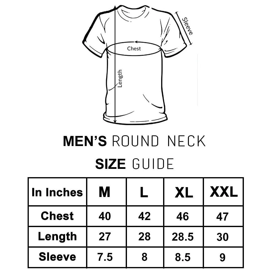 Nutcase Designer Round Neck Men's T-Shirt Wrinkle-Free Poly Cotton Tees - Chill