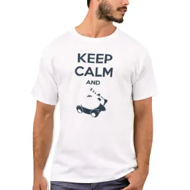 Nutcase Designer Round Neck Men's T-Shirt Wrinkle-Free Poly Cotton Tees - Keep Calm