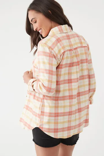 O'Neill Nash Flannel L/S Shirt-Mango