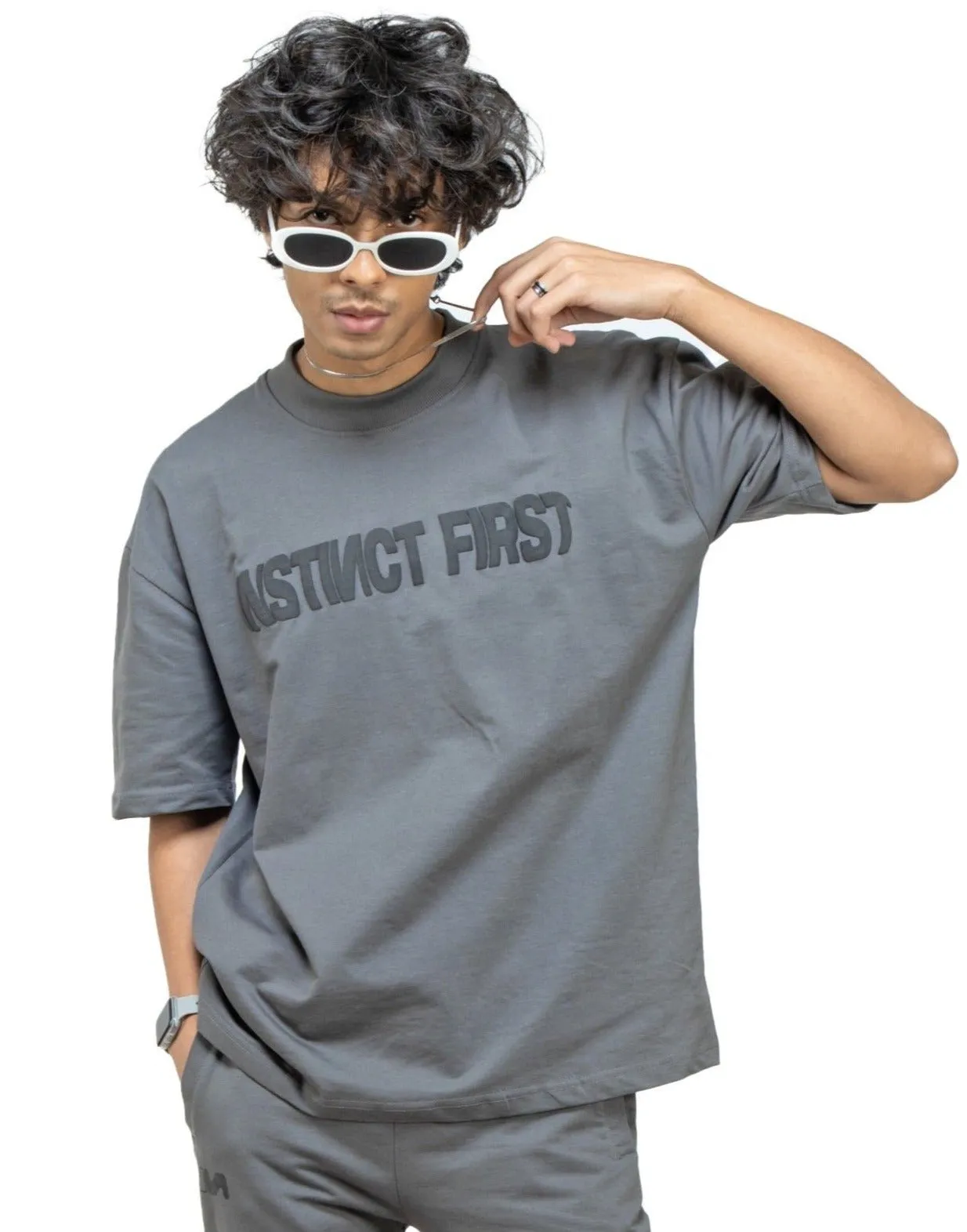 Oversized T-shirt - Steel Grey