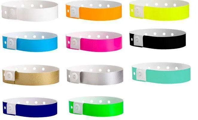 Plastic Wristbands Solid Colors