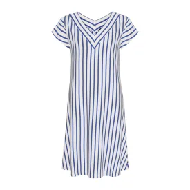 Polly Dress - Pearl / Olympian Blue