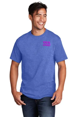 Port & Company Core Cotton Custom Tee's, Heather Royal*