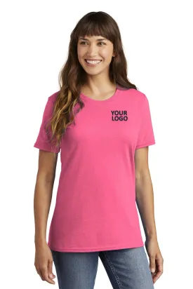 Port & Company Ladies Custom Core Cotton Tee's, Neon Pink