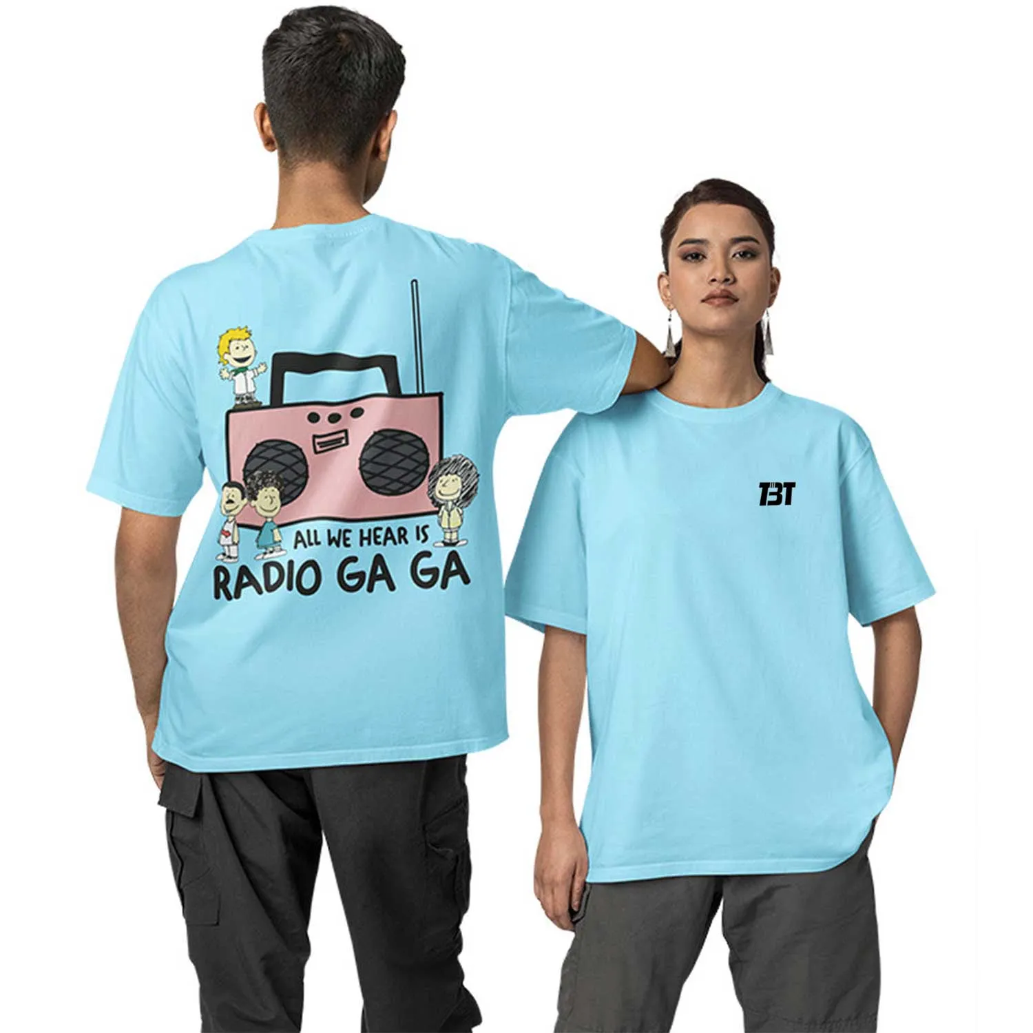 Queen Oversized T shirt - Radio Ga Ga