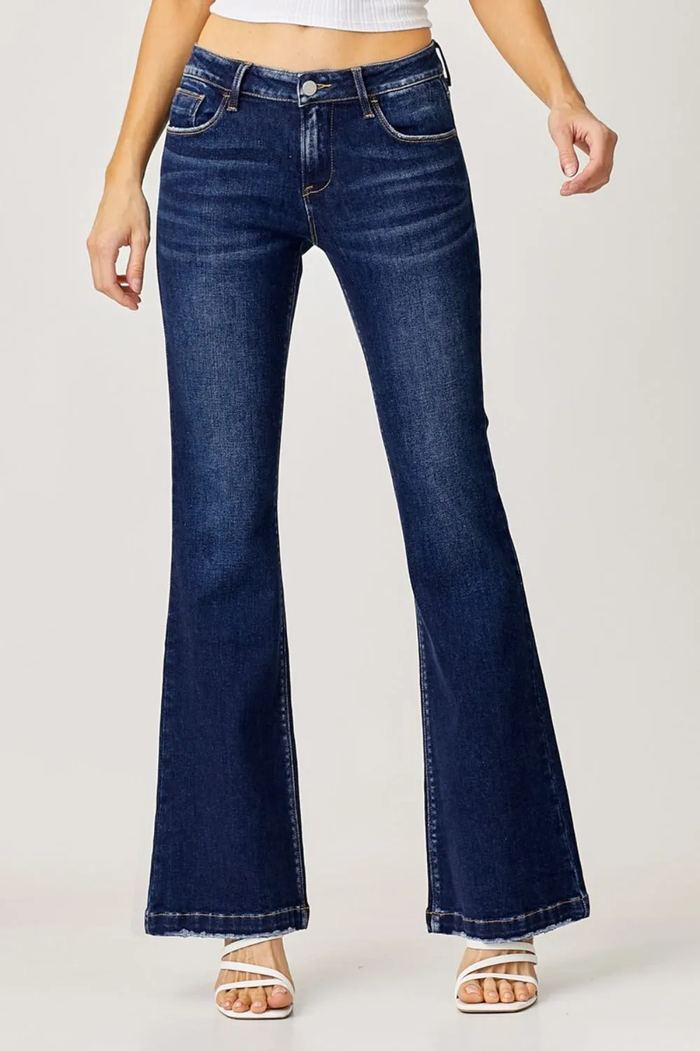 RISEN Low Rise Flare Jeans