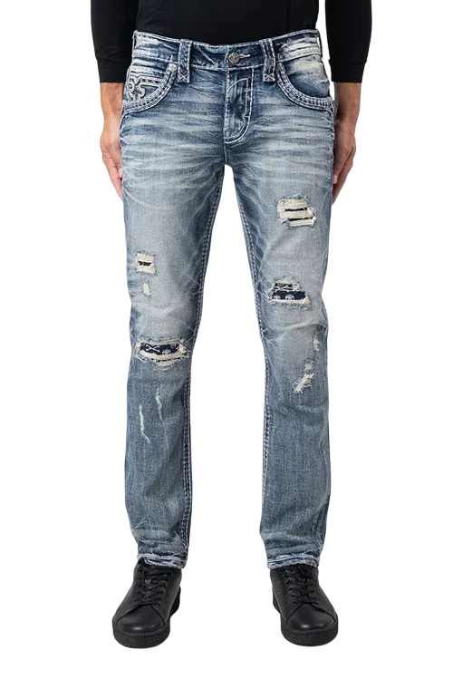 Rock Revival Men's Straight Denim Jeans