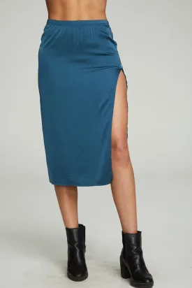 Side Slit Midi Skirt