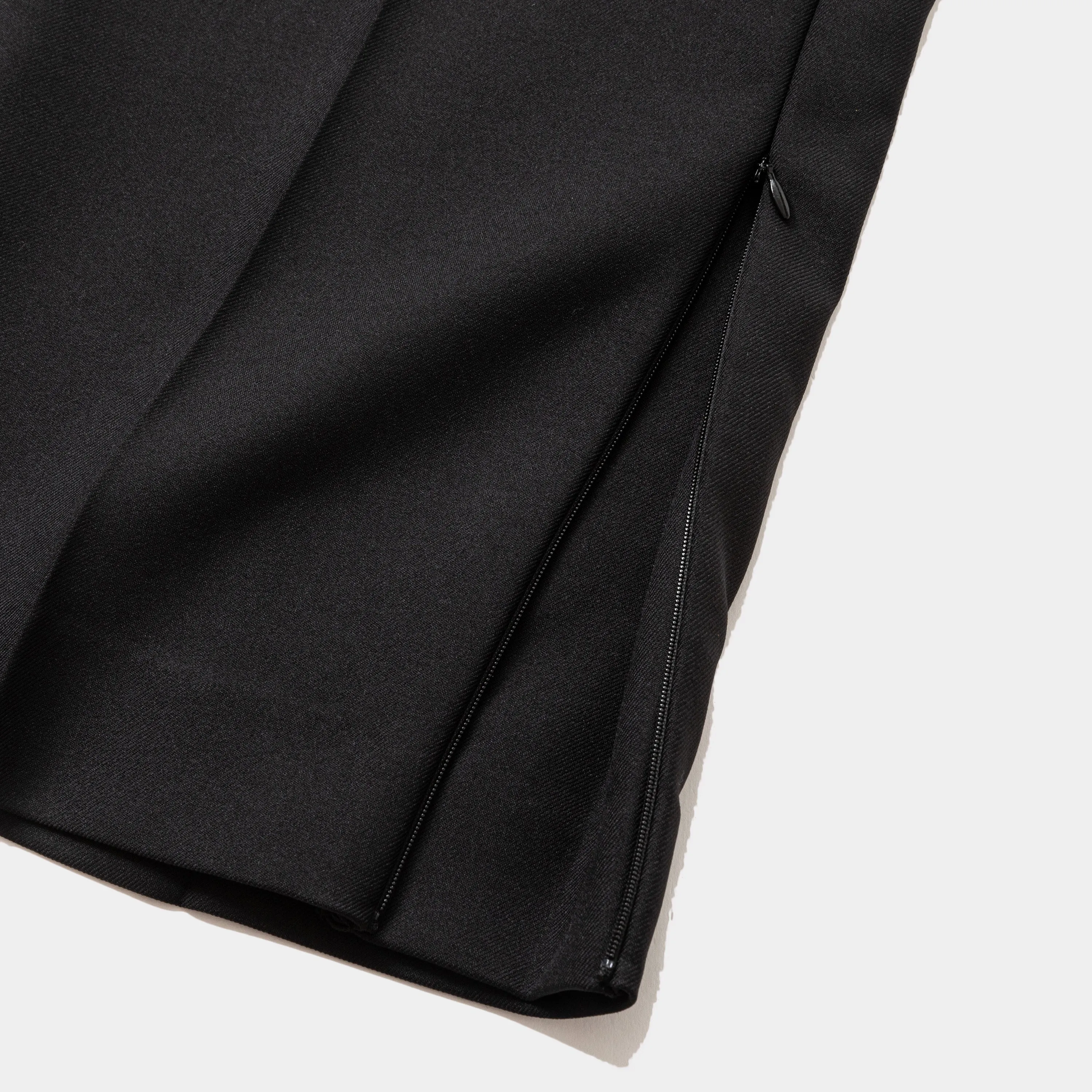 Side Zip Polyester Slacks(Off Black)/MW-PT23203