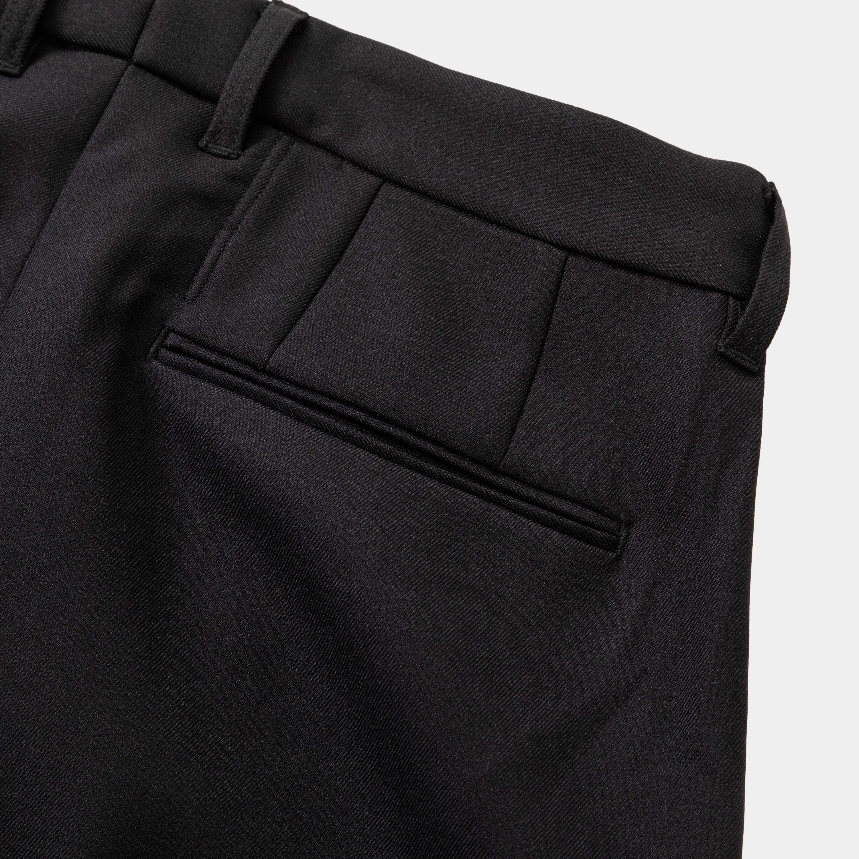 Side Zip Polyester Slacks(Off Black)/MW-PT23203