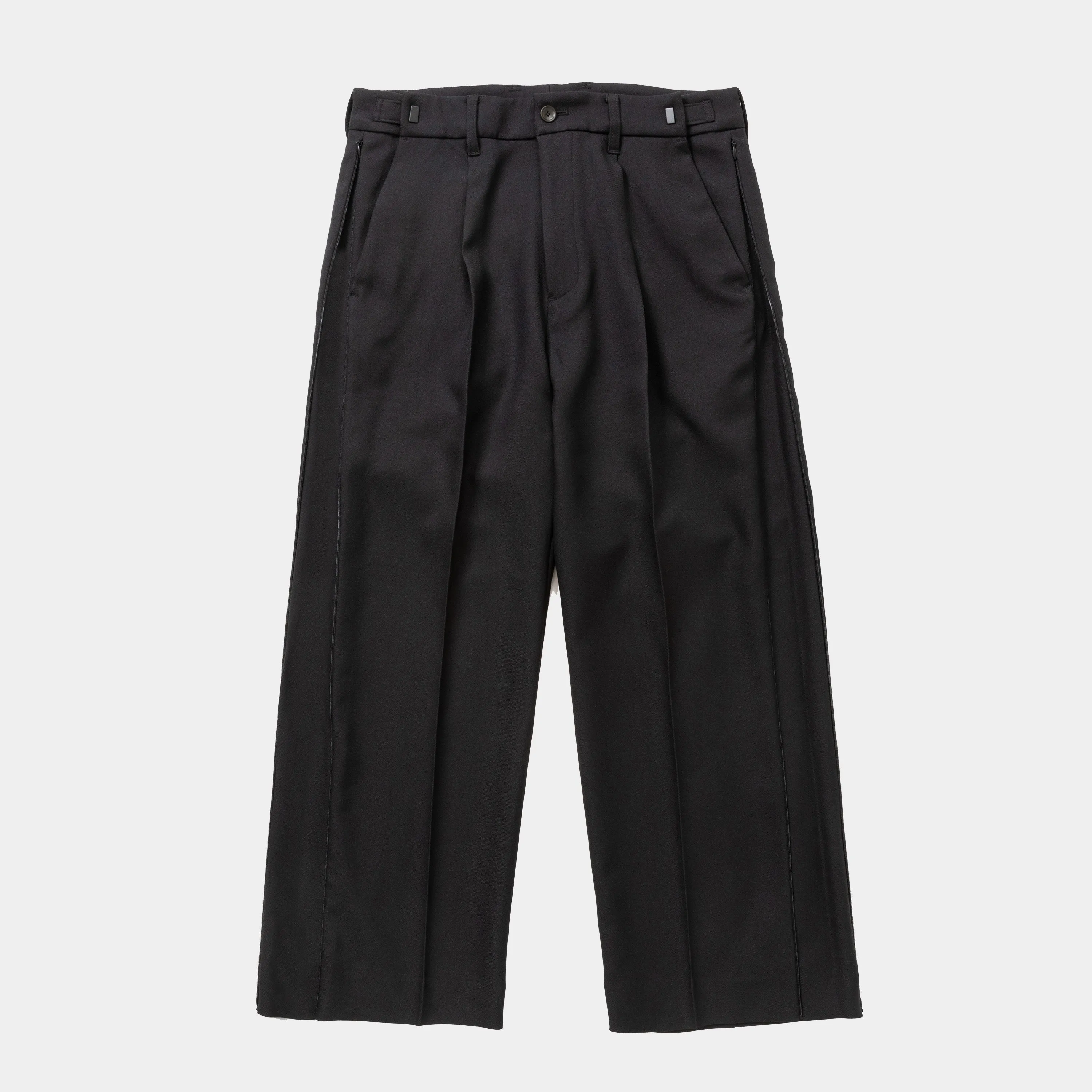 Side Zip Polyester Slacks(Off Black)/MW-PT23203